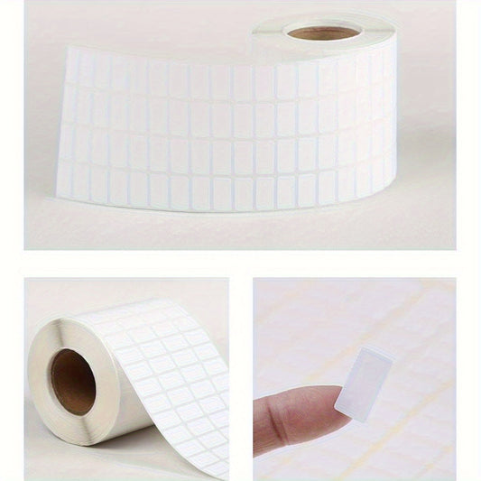 10000pcs Storage Container Labels Sticker Premium Adhesive Small Labels Writable Rectangle White Stickers