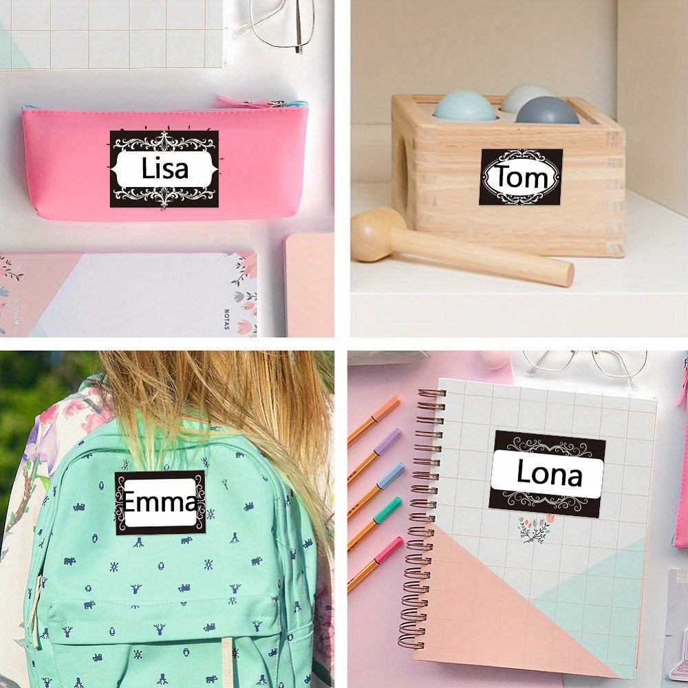 10sheets Flower PVC Waterproof Blank Label Stickers Writable Adhesive Label Rectangle Floral Sticker: 85x60mm 8pcs\u002F sheet Craft Supplies & Stickers Handmade Set